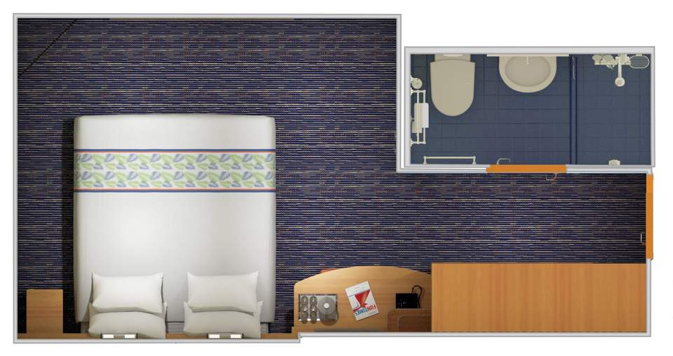 Carnival Elation Interior (4C) floor plan, photo 1 of 2 Carnival Elation Interior (4C) floor plan, photo 1 of 2