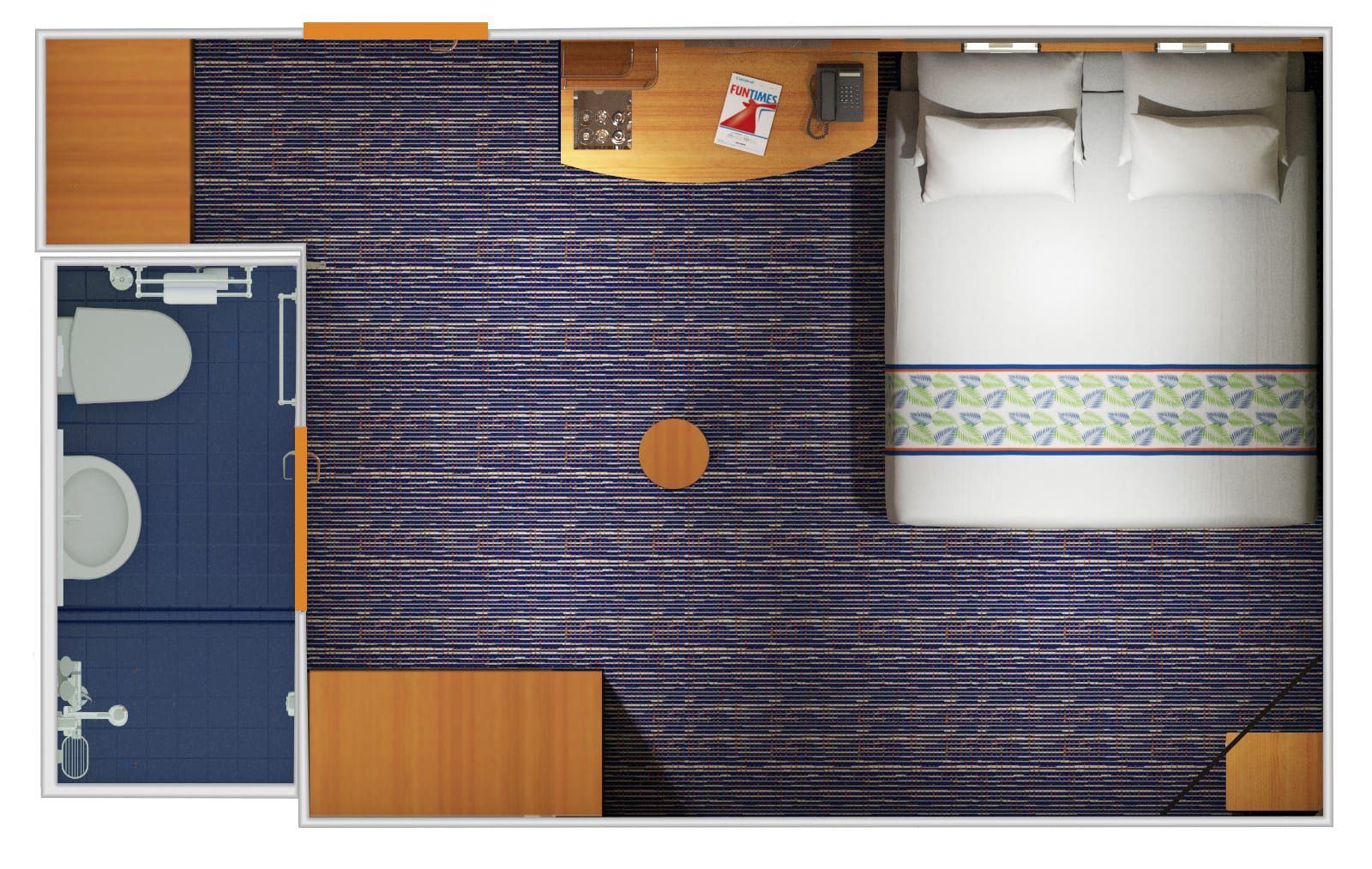 Carnival Elation Interior (4A) floor plan, photo 2 of 4