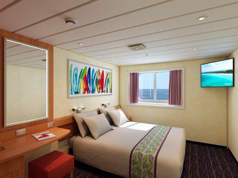 Carnival Elation Ocean View (6B) cabin, photo 2 of 4 Carnival Elation Ocean View (6B) cabin, photo 2 of 4
