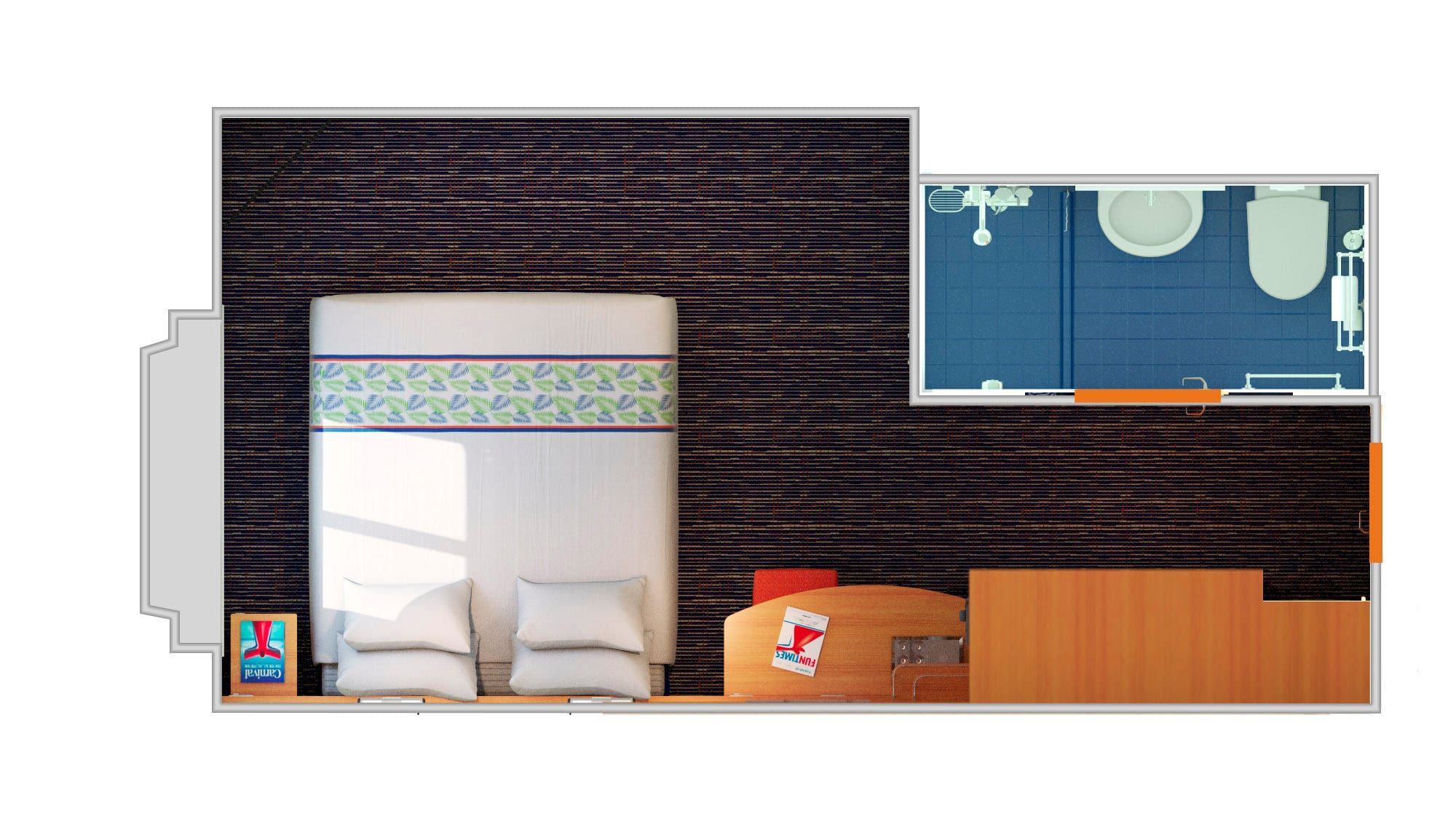 Carnival Elation Ocean View (6C) floor plan