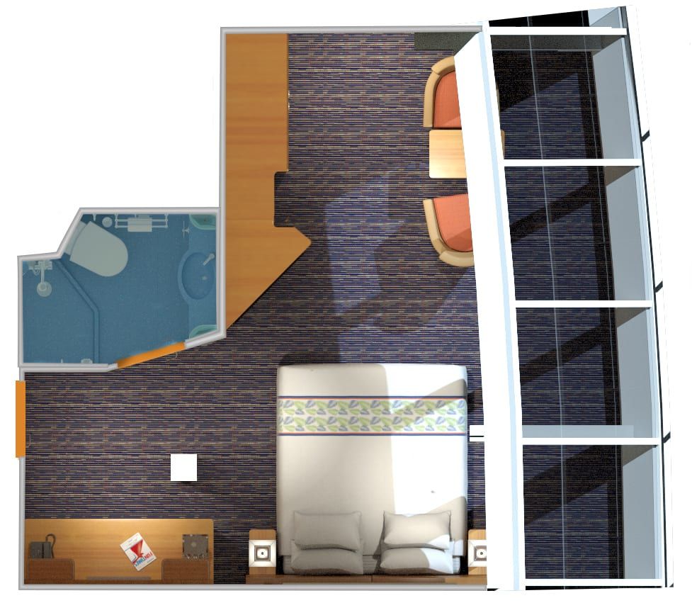 Carnival Elation Scenic Ocean View (6J) floor plan