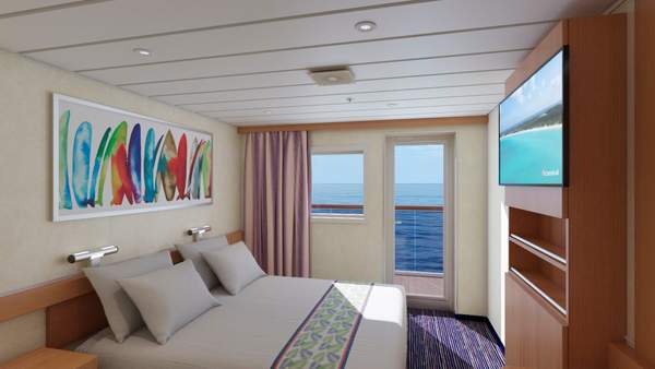 Carnival Elation Balcony (8A) cabin, photo 1 of 2