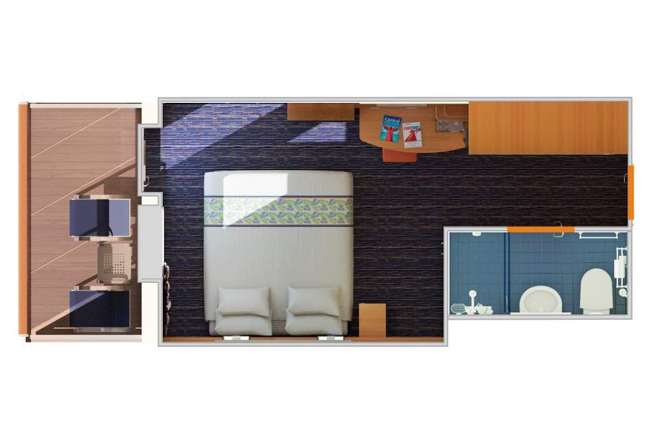Carnival Elation Balcony (8D) floor plan, photo 1 of 2 Carnival Elation Balcony (8D) floor plan, photo 1 of 2