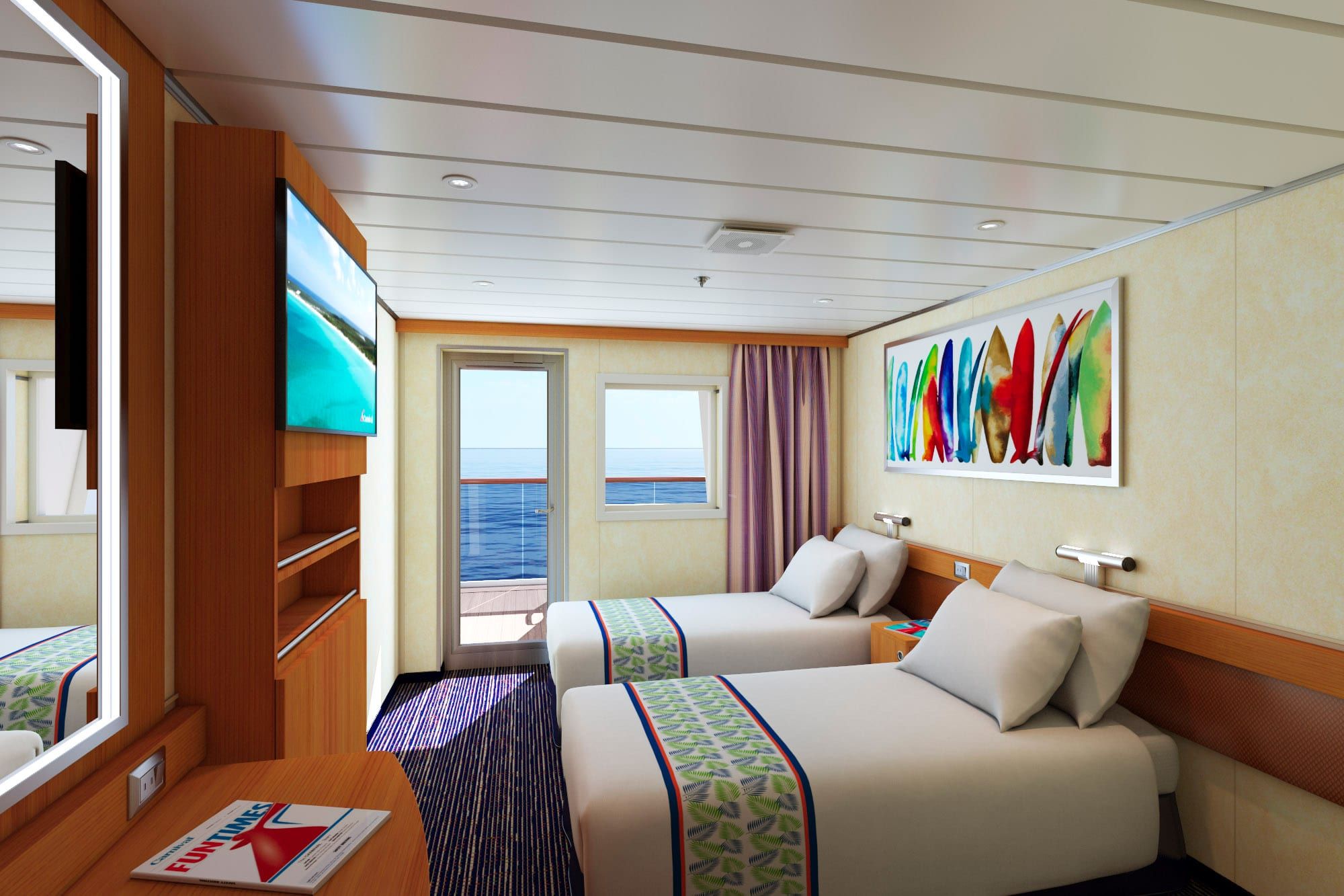 Carnival Elation Aft-View Extended Balcony (8M) cabin, photo 1 of 4