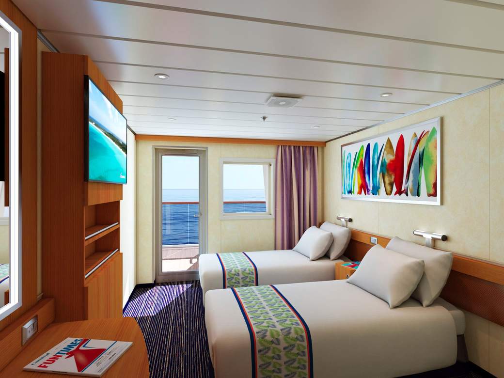 Carnival Elation Aft-View Extended Balcony (8M) cabin, photo 1 of 4