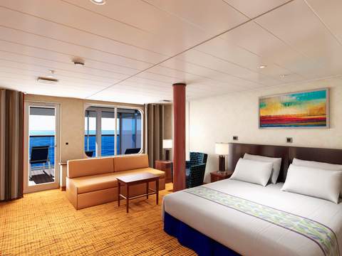 Carnival Paradise Extended Balcony Grand Suite (ES) cabin, photo 1 of 2