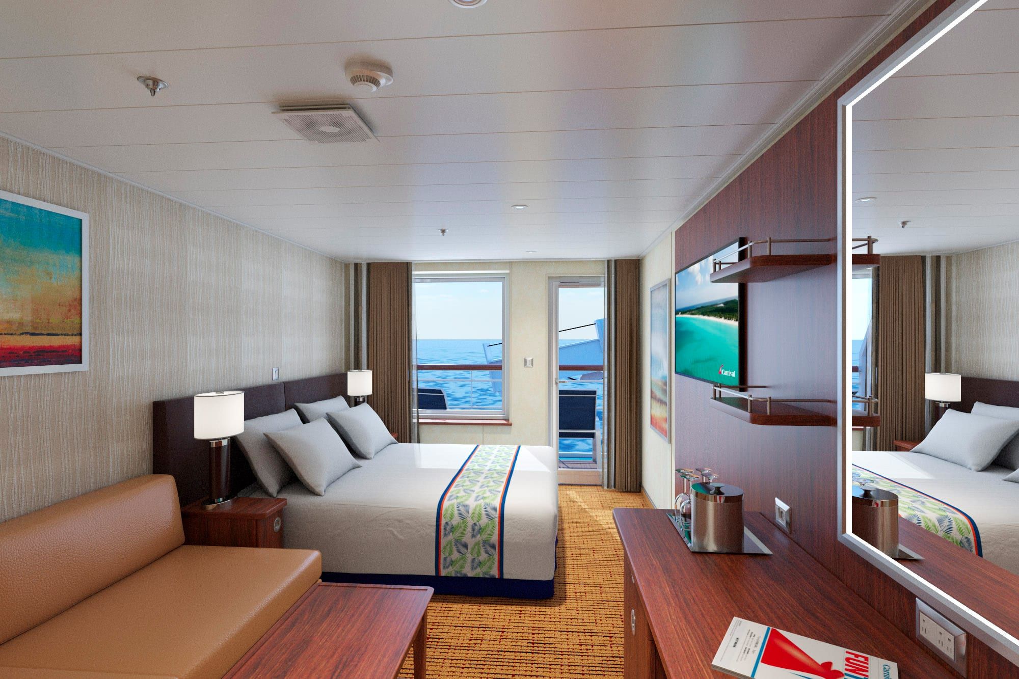 Carnival Elation Junior Suite (JS) cabin, photo 1 of 2