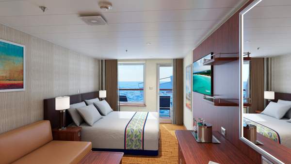 Carnival Paradise Junior Suite (JS) cabin, photo 1 of 2
