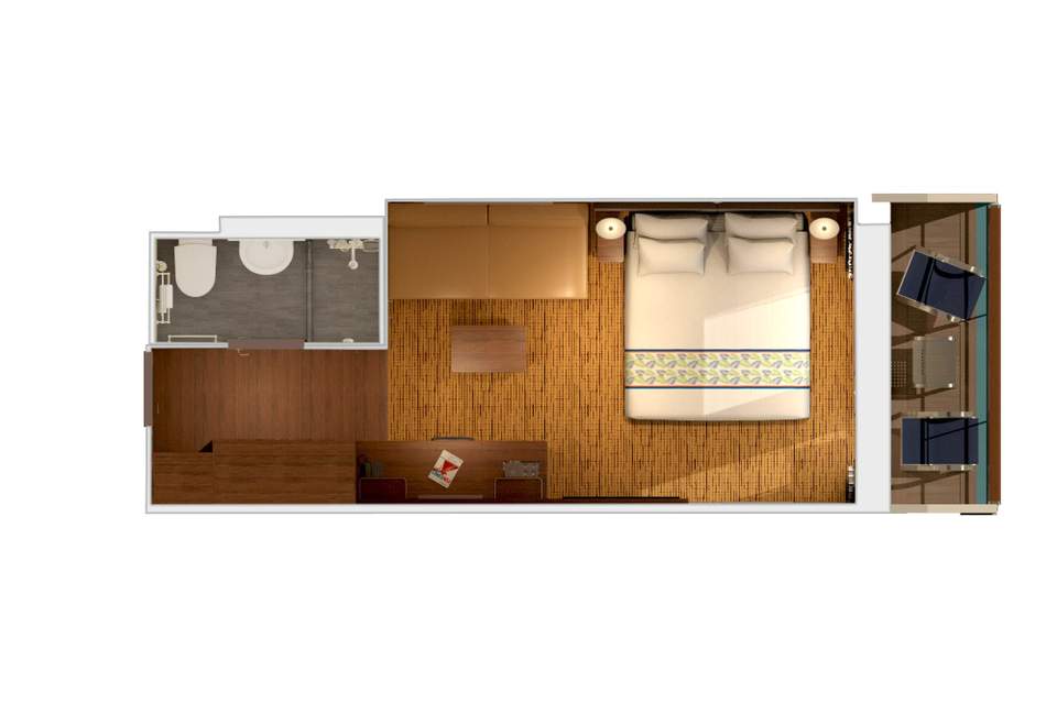 Carnival Elation Junior Suite (JS) floor plan, photo 1 of 2 Carnival Elation Junior Suite (JS) floor plan, photo 1 of 2