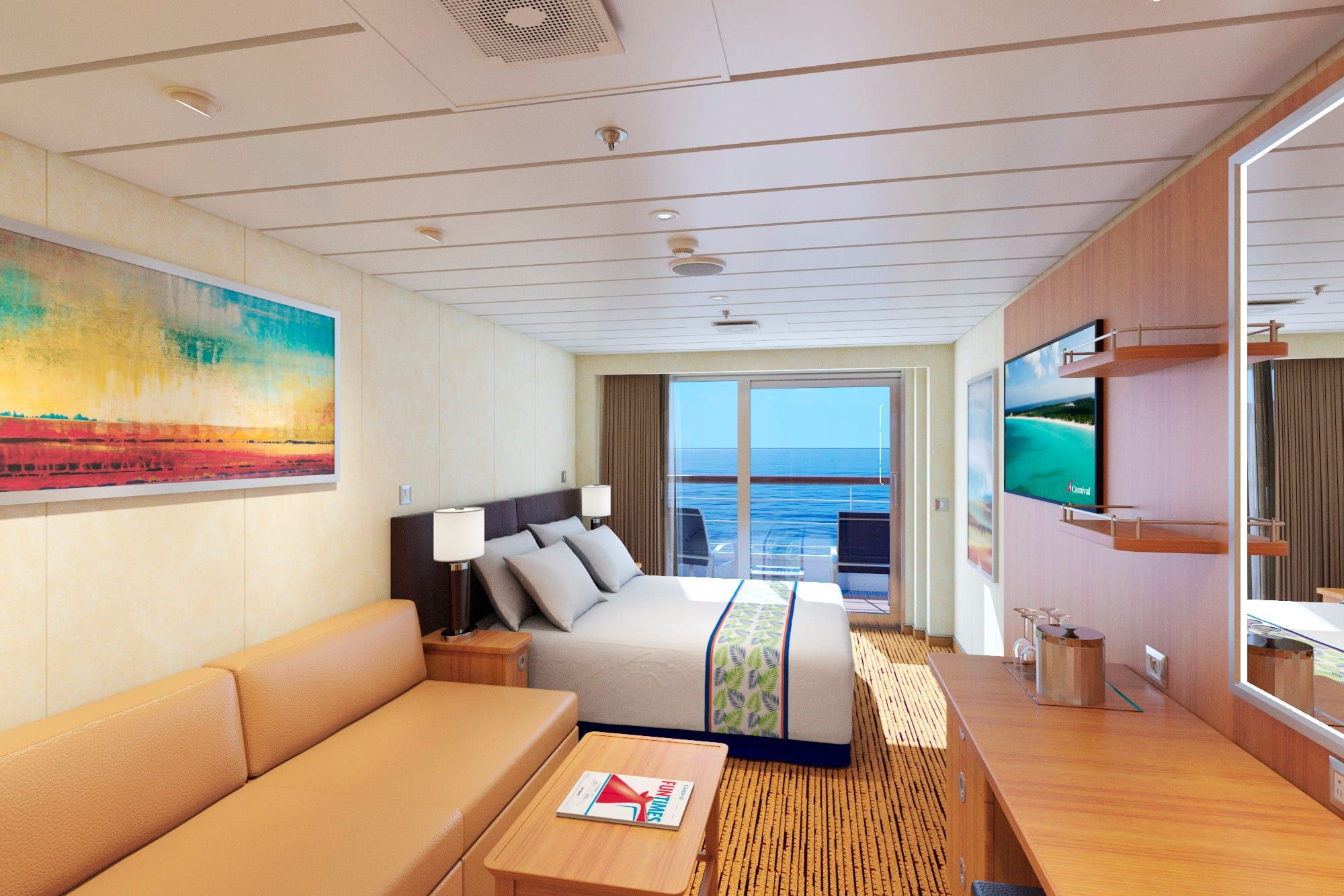 Carnival Paradise Junior Suite (JT) cabin