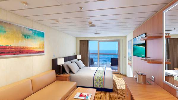 Carnival Paradise Junior Suite (JT) cabin