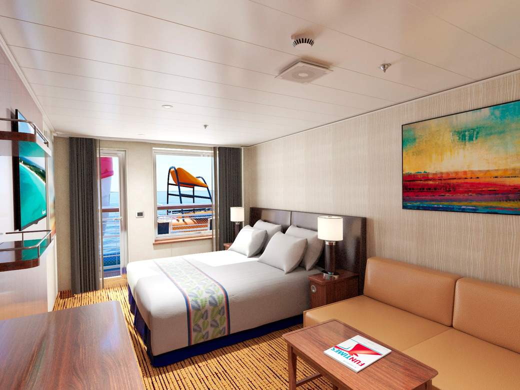 Carnival Paradise Junior Suite (Obstructed View) (OB) cabin, photo 1 of 2