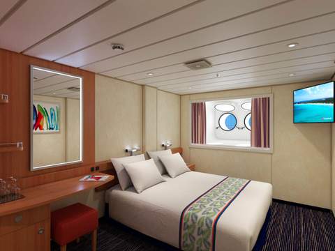 Carnival Elation Porthole (PT) cabin, photo 1 of 2 Carnival Elation Porthole (PT) cabin, photo 1 of 2