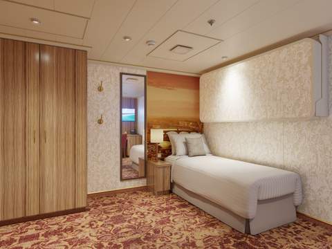 Carnival Firenze Interior Upper/Lower - Accessible (1A) cabin Carnival Firenze Interior Upper/Lower - Accessible (1A) cabin