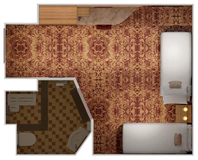 Carnival Firenze Interior - Accessible (4F) floor plan, photo 1 of 2 Carnival Firenze Interior - Accessible (4F) floor plan, photo 1 of 2