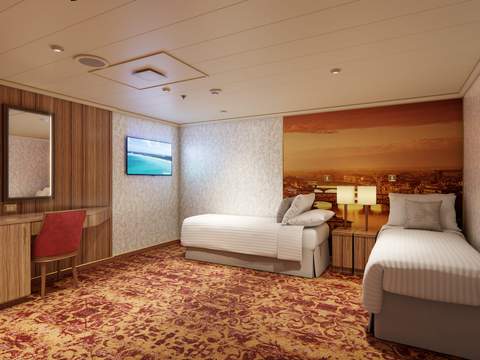 Carnival Firenze Interior - Accessible (4F) cabin Carnival Firenze Interior - Accessible (4F) cabin
