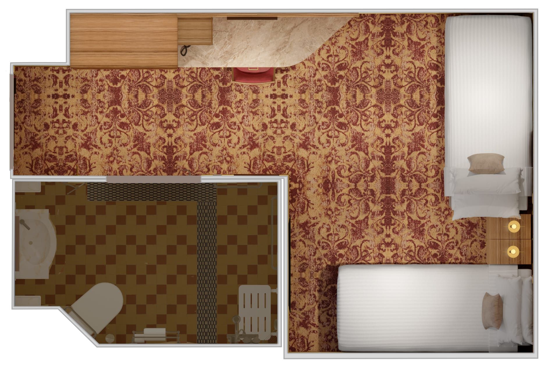 Carnival Firenze Interior - Accessible (4H) floor plan, photo 1 of 2
