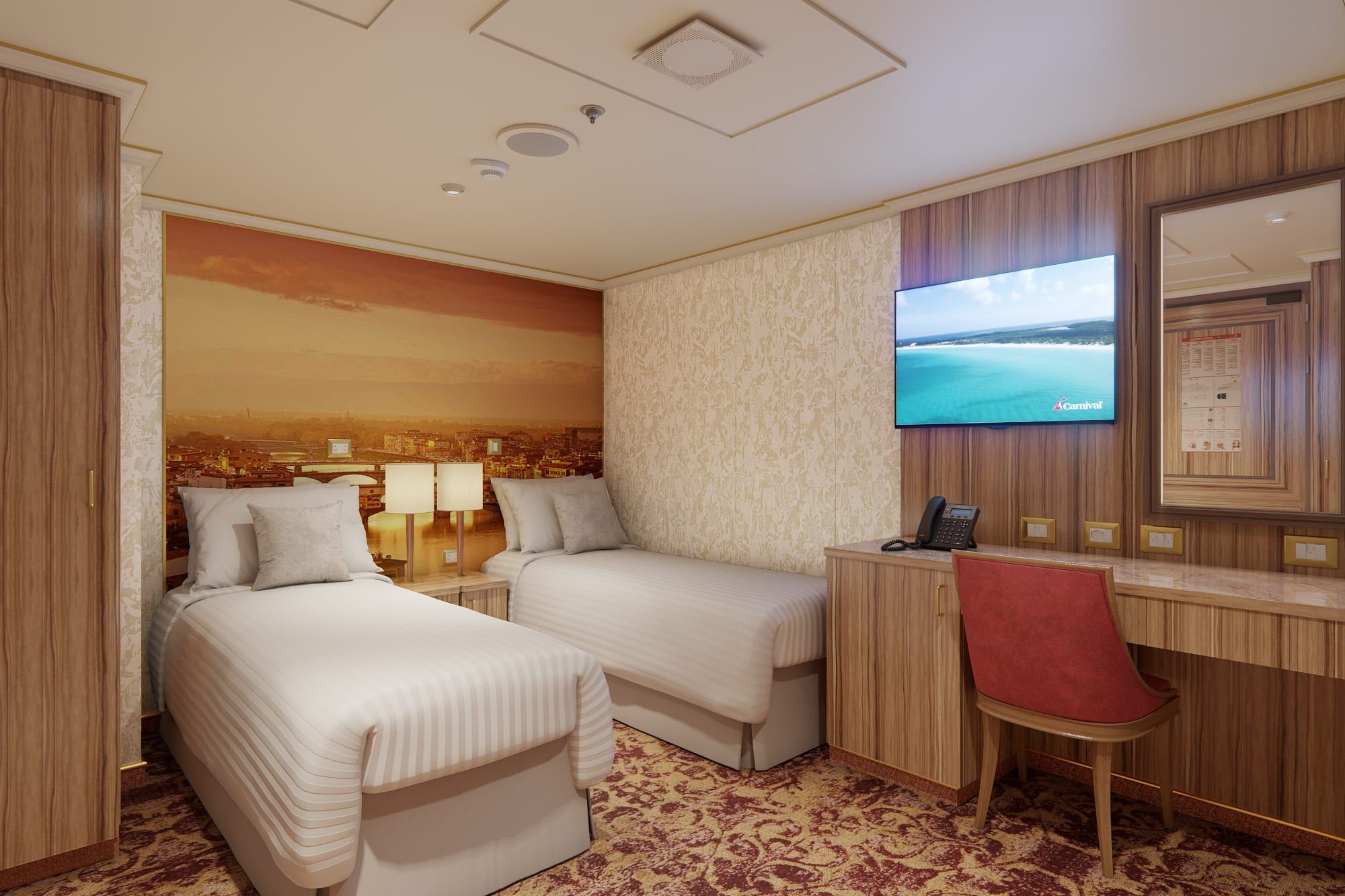 Carnival Firenze Interior - Accessible (4H) cabin, photo 2 of 2