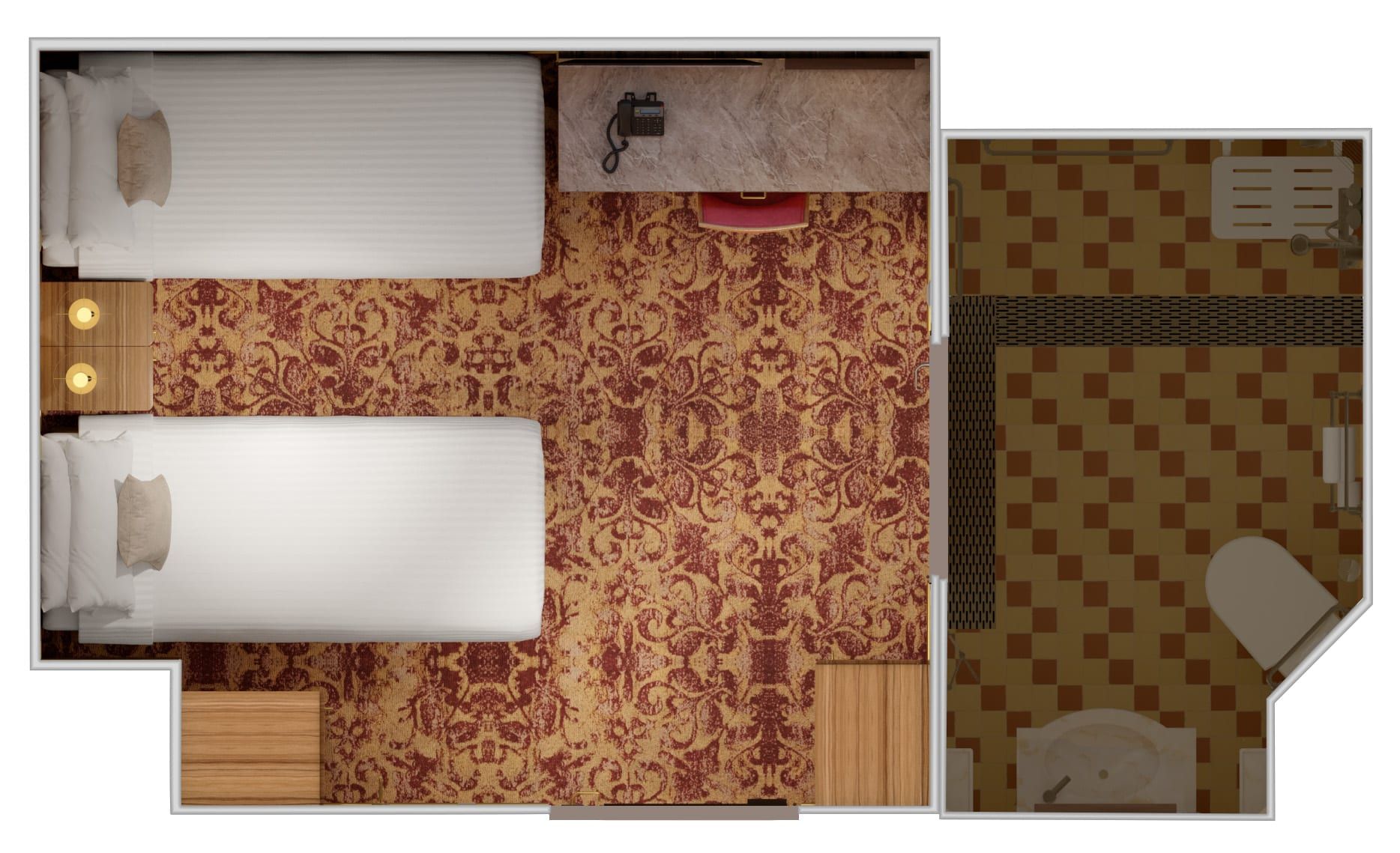Carnival Firenze Interior - Accessible (4H) floor plan, photo 2 of 2