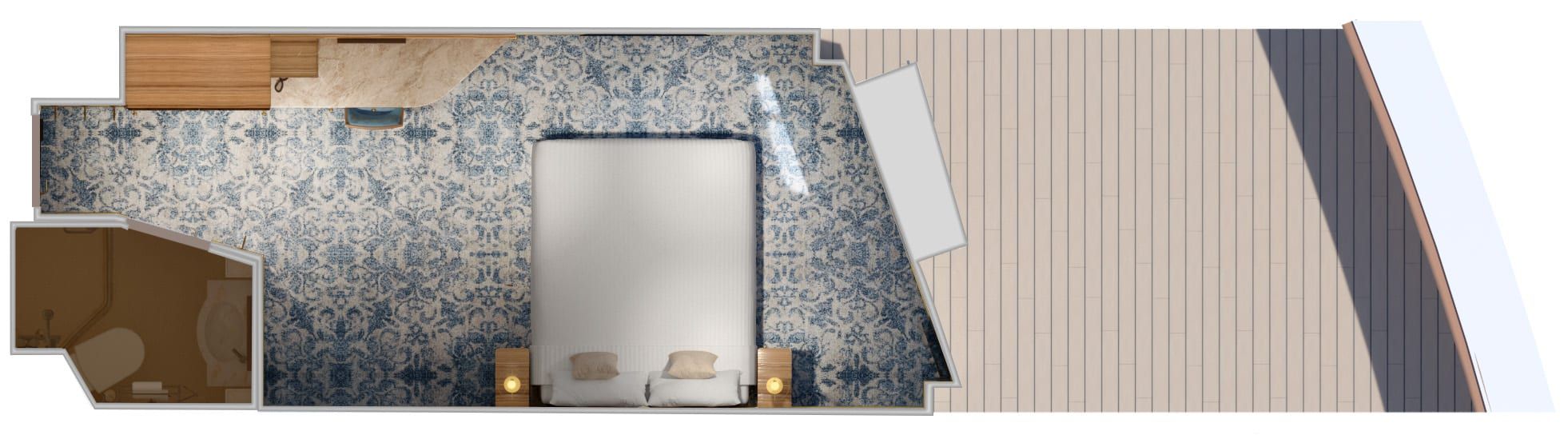 Carnival Firenze Interior with Picture Window (Walkway View) (4J) floor plan, photo 3 of 7