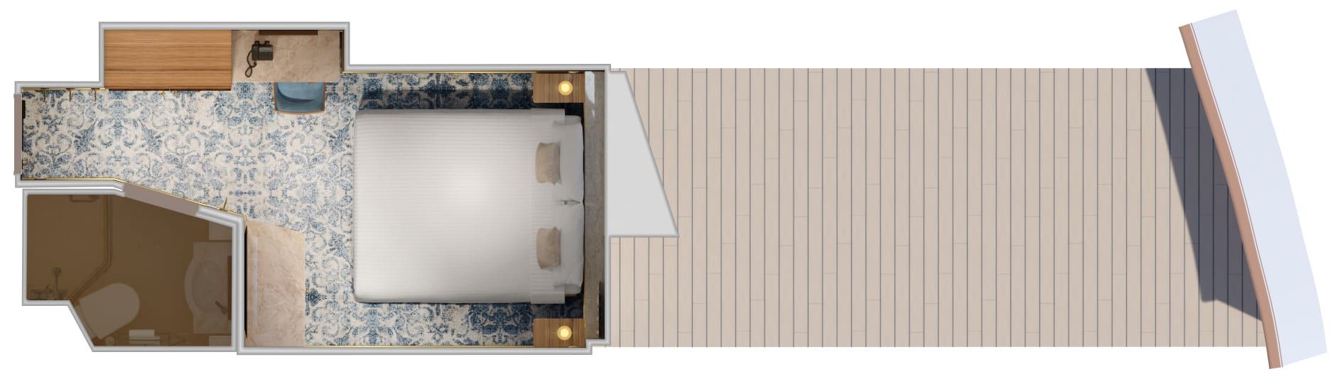 Carnival Firenze Interior with Picture Window (Walkway View) (4J) floor plan, photo 6 of 7