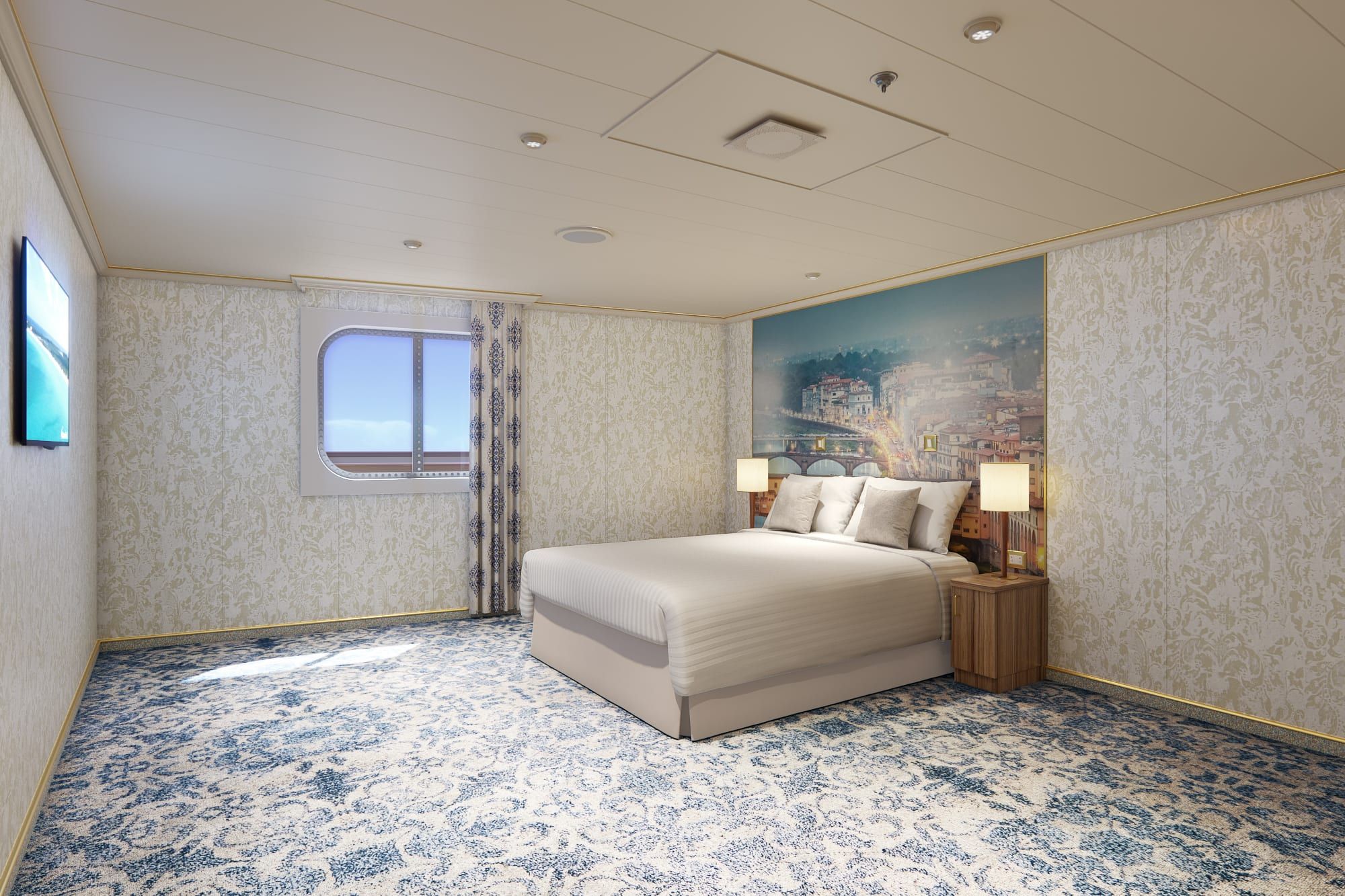 Carnival Firenze Interior with Picture Window (Walkway View) - Accessible (4J) cabin, photo 3 of 7