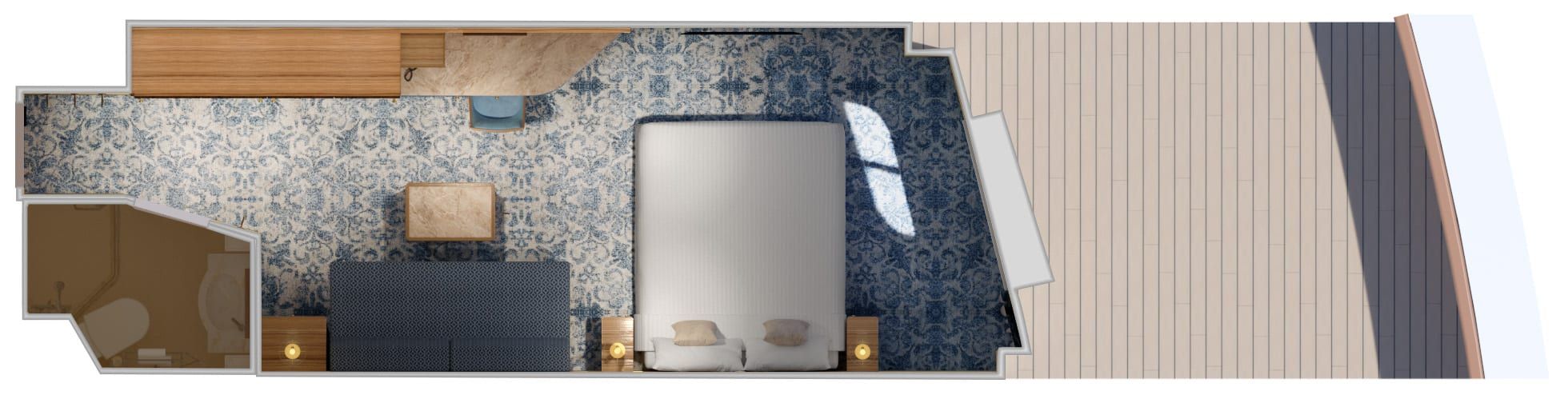 Carnival Firenze Interior with Picture Window (Walkway View) (4J) floor plan, photo 7 of 7