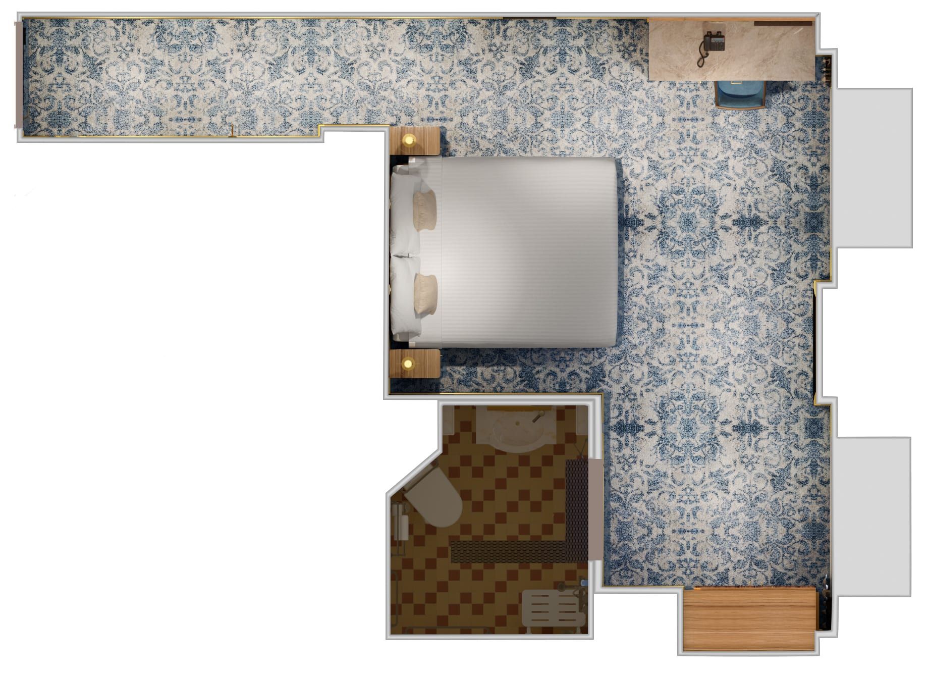 Carnival Firenze Ocean View - Accessible (6A) floor plan