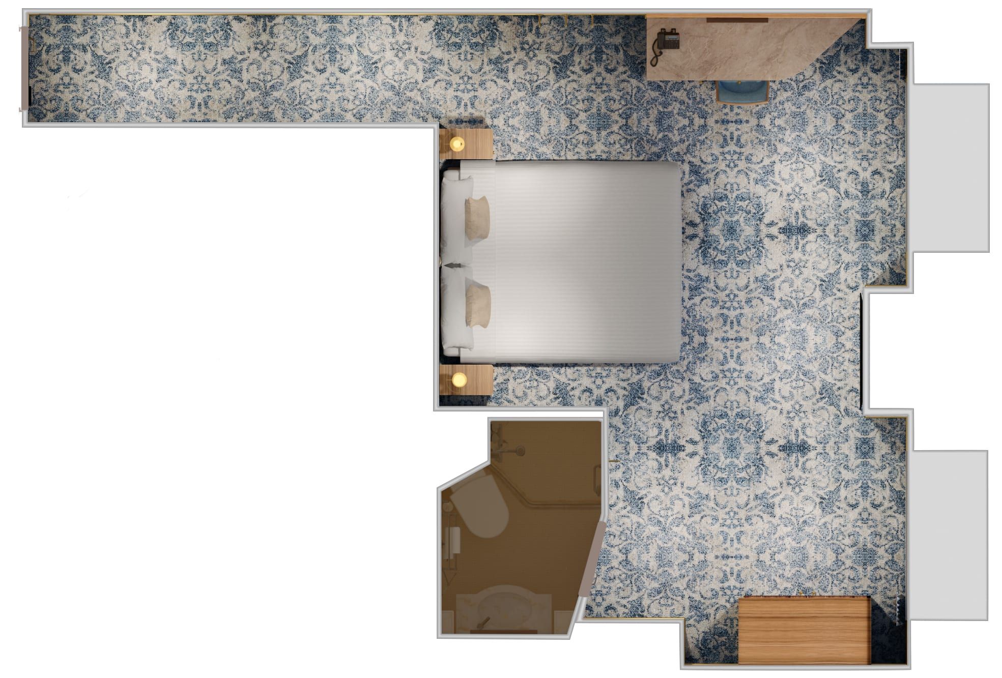Carnival Firenze Ocean View (6A) floor plan, photo 1 of 4