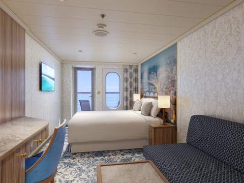 Carnival Firenze Aft-View Extended Balcony (8M) cabin, photo 3 of 4