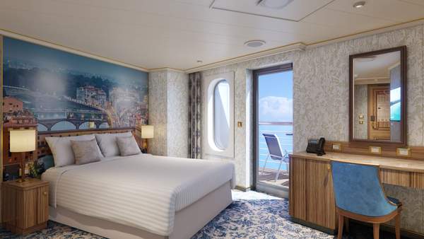 Carnival Firenze Aft-View Extended Balcony (8M) cabin, photo 1 of 4 Carnival Firenze Aft-View Extended Balcony (8M) cabin, photo 1 of 4