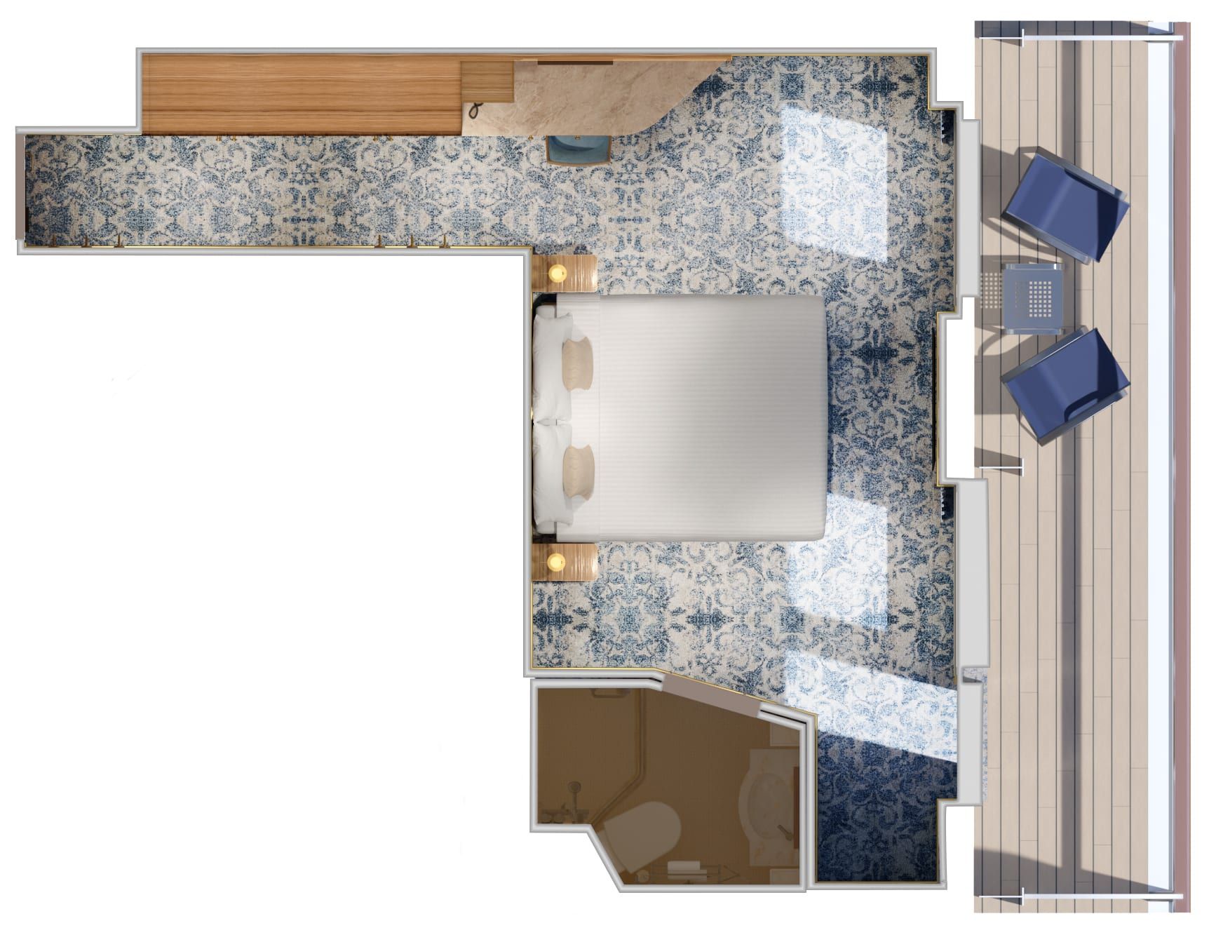 Carnival Firenze Premium Balcony (9B) floor plan, photo 1 of 2