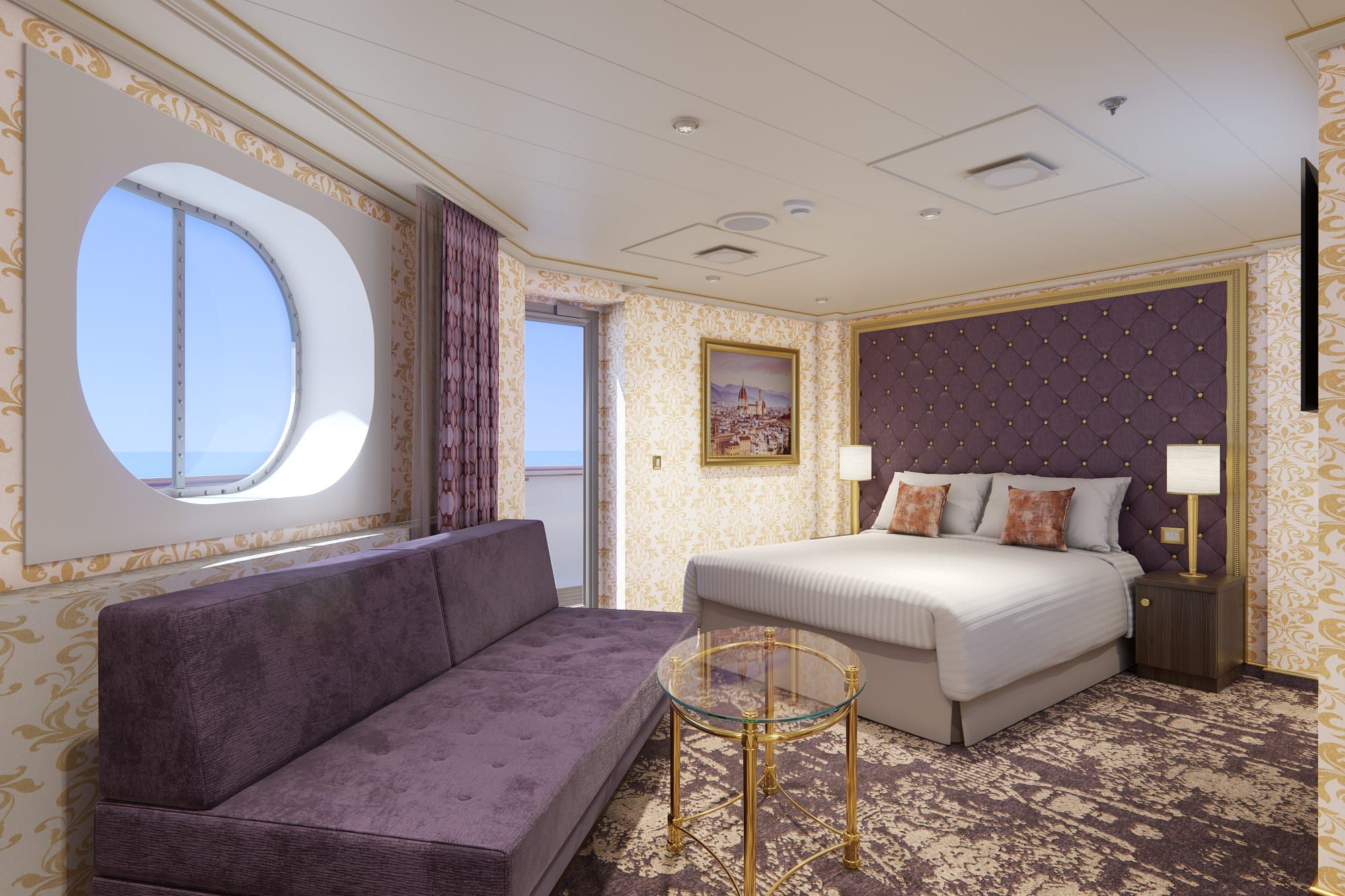 Carnival Firenze Ocean Suite (OS) cabin, photo 2 of 4