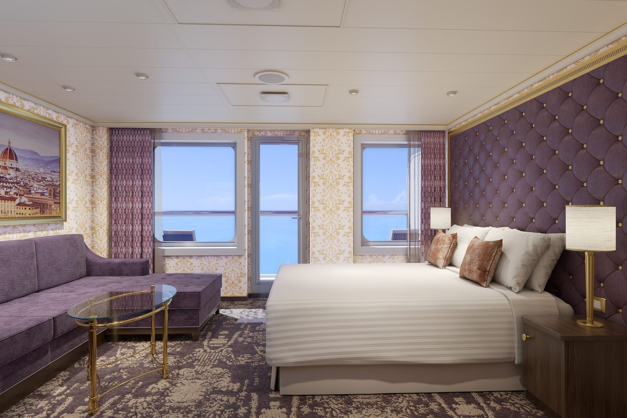 Carnival Firenze Ocean Suite (OS) cabin, photo 3 of 4