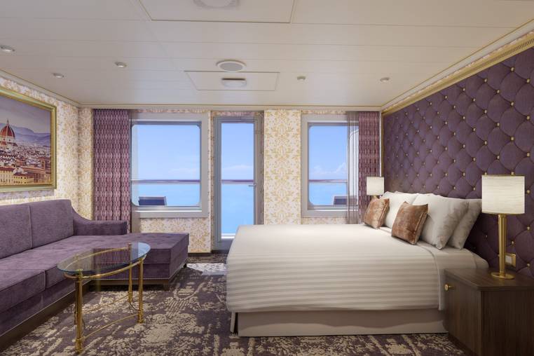Carnival Firenze Ocean Suite (OS) cabin, photo 3 of 4