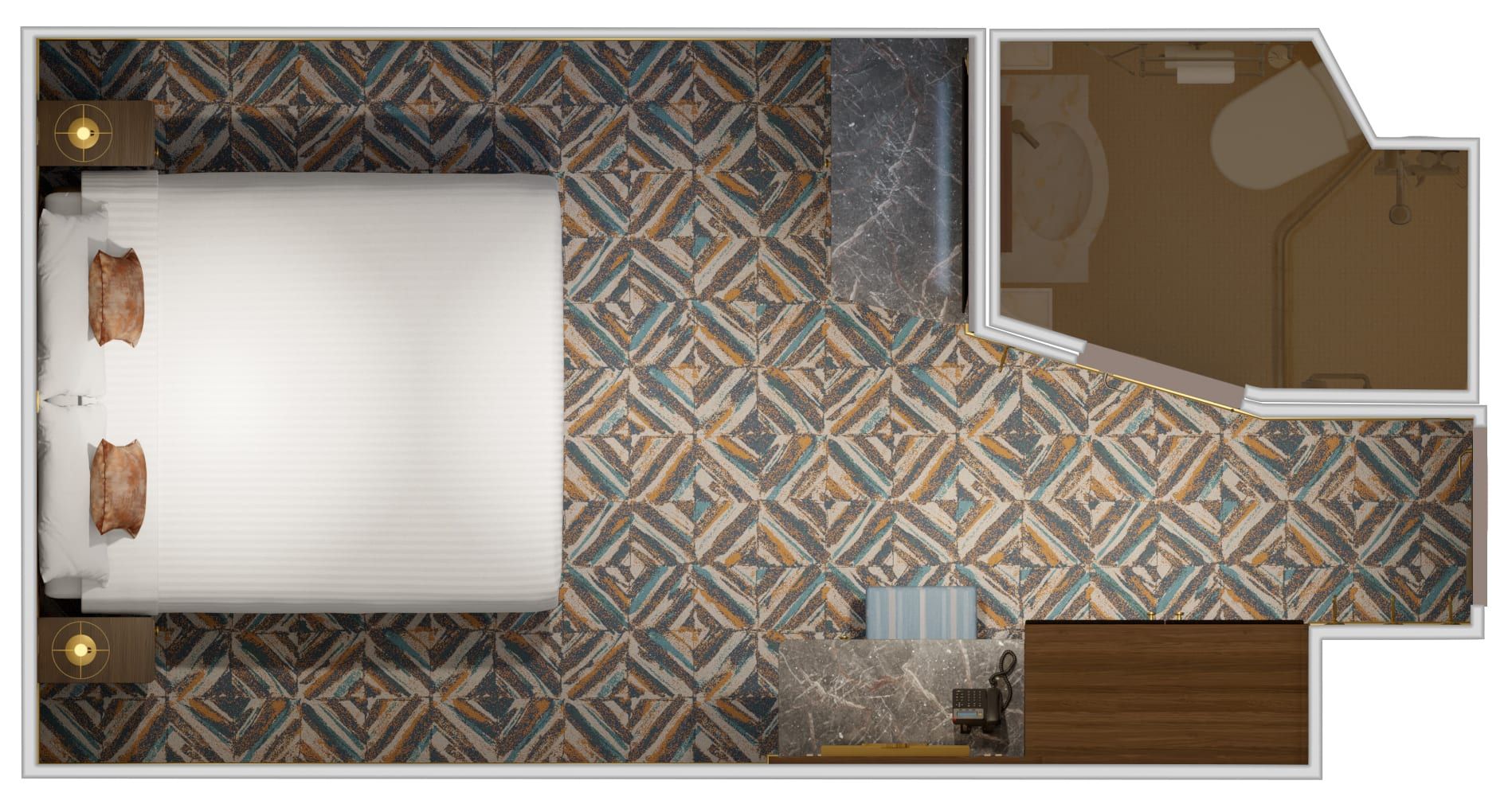 Carnival Firenze Terrazza Interior (TA) floor plan, photo 1 of 2