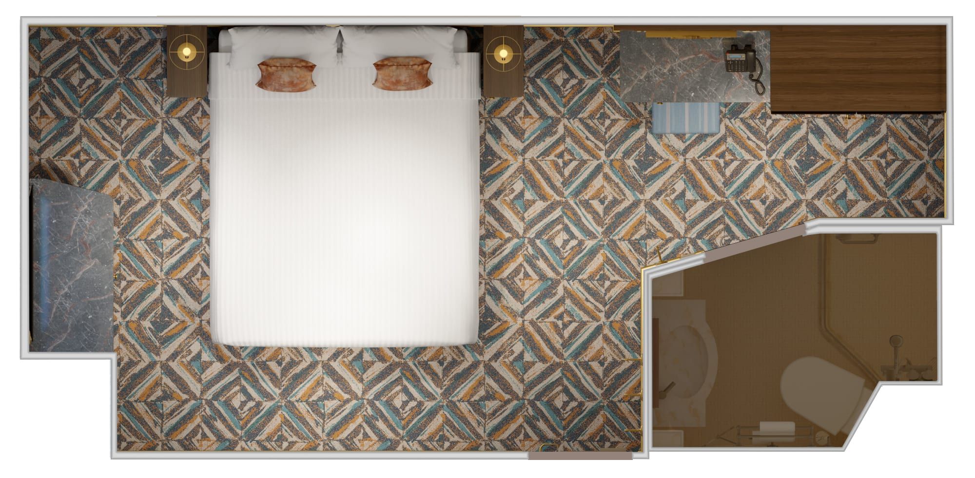 Carnival Firenze Terrazza Interior (TA) floor plan, photo 2 of 2