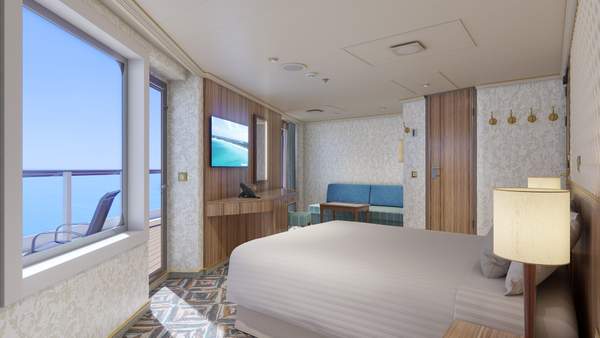 Carnival Firenze Terrazza Premium Vista Balcony (TM) cabin, photo 1 of 4