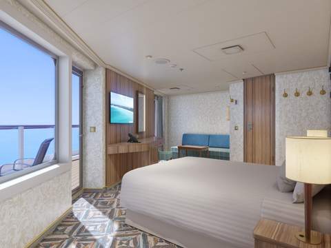 Carnival Firenze Terrazza Premium Vista Balcony (TM) cabin, photo 1 of 4