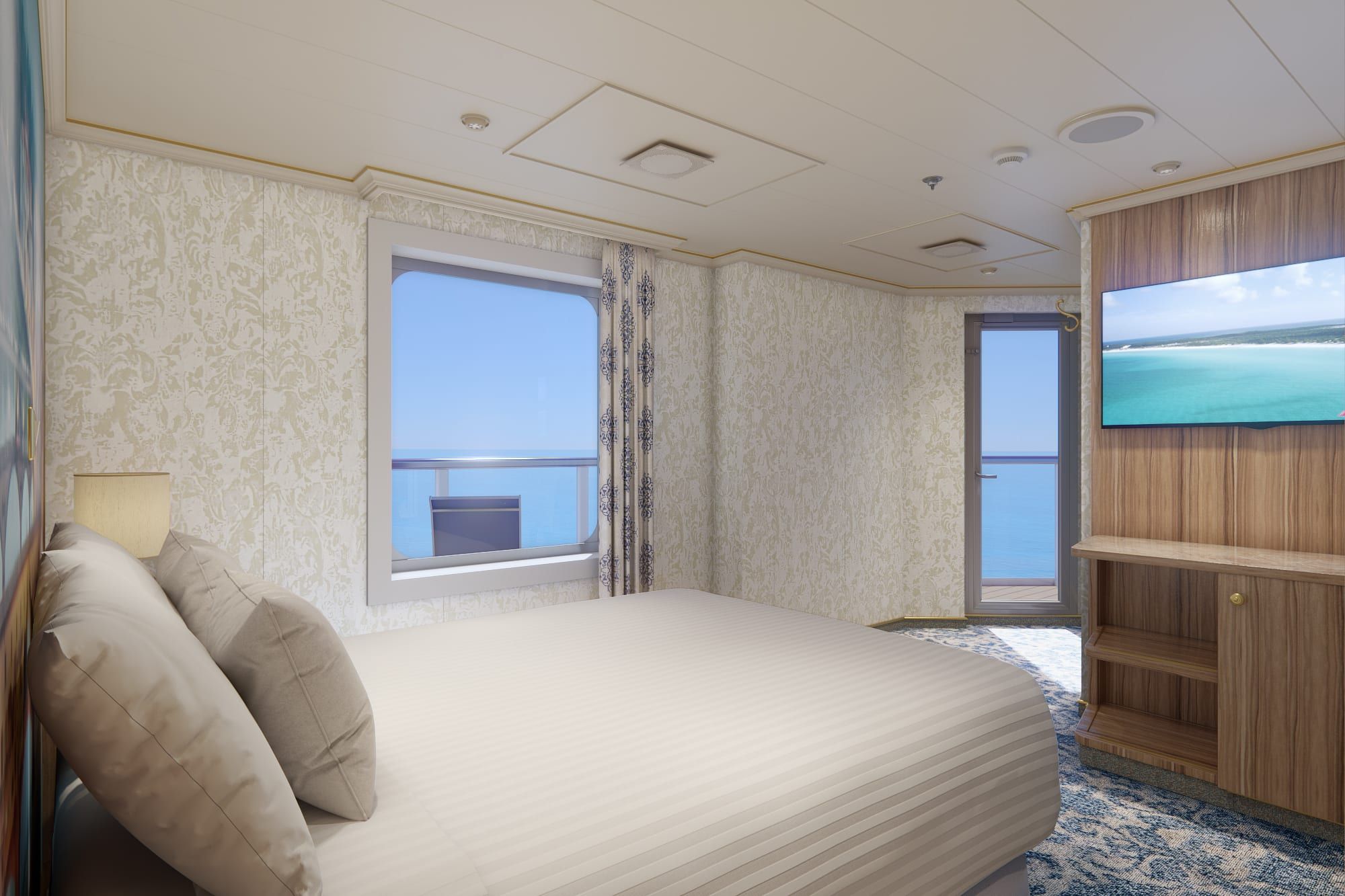 Carnival Firenze Terrazza Premium Vista Balcony (TM) cabin, photo 2 of 4