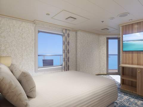 Carnival Firenze Terrazza Premium Vista Balcony (TM) cabin, photo 2 of 4
