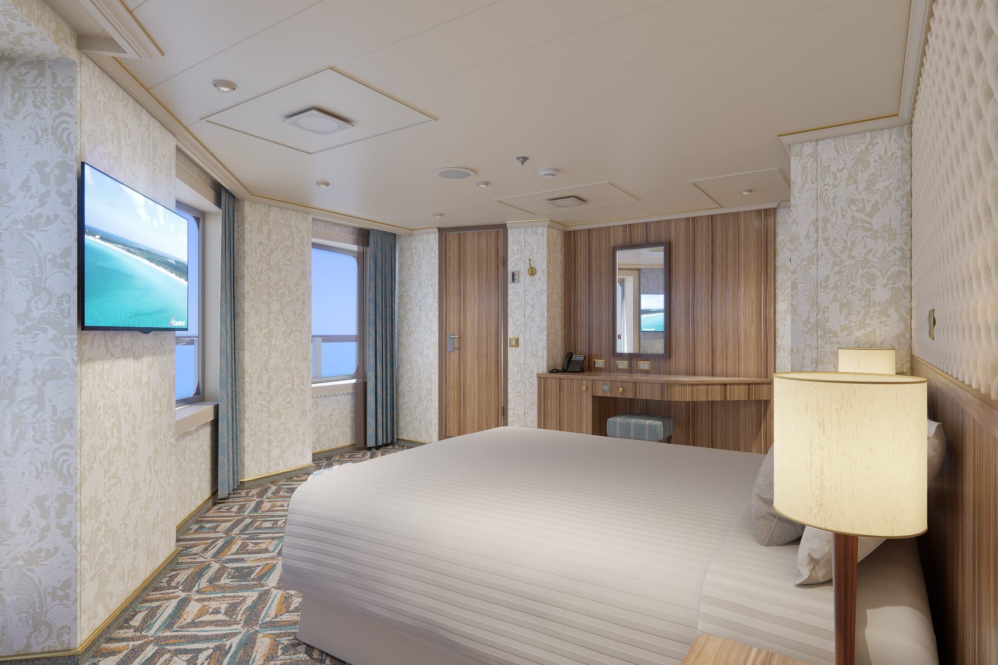 Carnival Firenze Terrazza Premium Vista Balcony (TM) cabin, photo 3 of 4