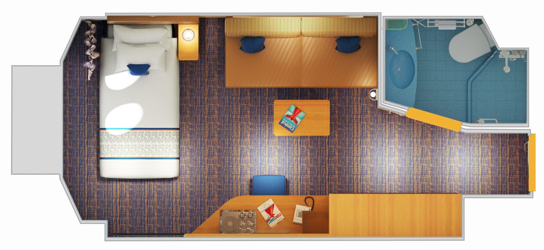 Carnival Horizon Interior Upper/Lower (1A) floor plan, photo 3 of 5