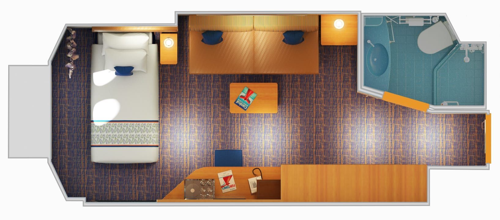 Carnival Horizon Interior Upper/Lower (1A) floor plan, photo 4 of 5