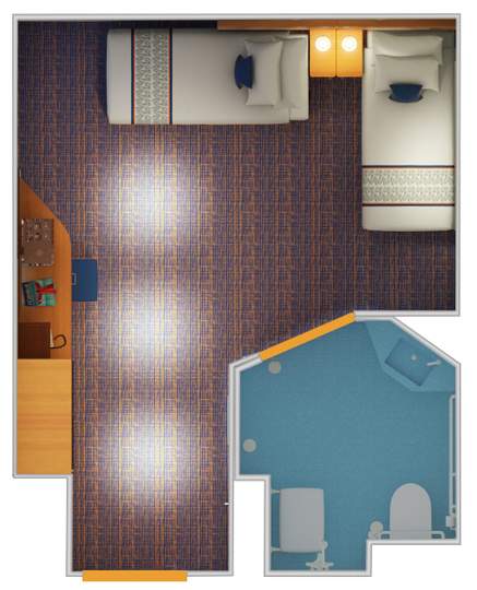 Carnival Horizon Interior - Accessible (4F) floor plan, photo 1 of 2 Carnival Horizon Interior - Accessible (4F) floor plan, photo 1 of 2