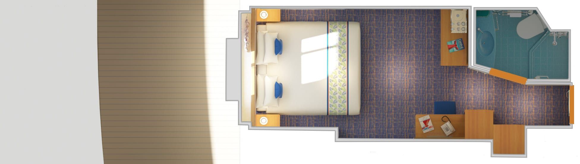 Carnival Horizon Interior with Picture Window (Walkway View) (4J) floor plan, photo 8 of 8