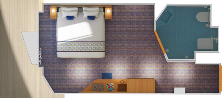 Carnival Horizon Interior with Picture Window (Walkway View) - Accessible (4J) floor plan, photo 1 of 3 Carnival Horizon Interior with Picture Window (Walkway View) - Accessible (4J) floor plan, photo 1 of 3