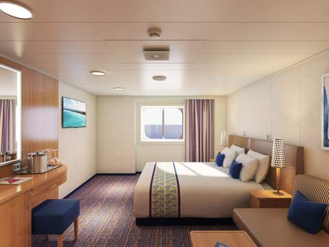 Carnival Horizon Interior with Picture Window (Walkway View) - Accessible (4J) cabin, photo 2 of 5 Carnival Horizon Interior with Picture Window (Walkway View) - Accessible (4J) cabin, photo 2 of 5