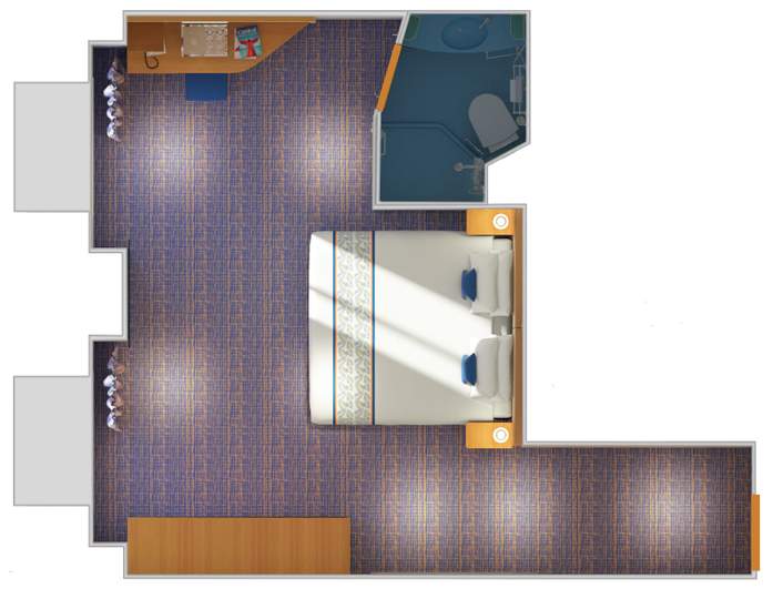 Carnival Panorama Ocean View - Accessible (6A) floor plan, photo 1 of 2 Carnival Panorama Ocean View - Accessible (6A) floor plan, photo 1 of 2