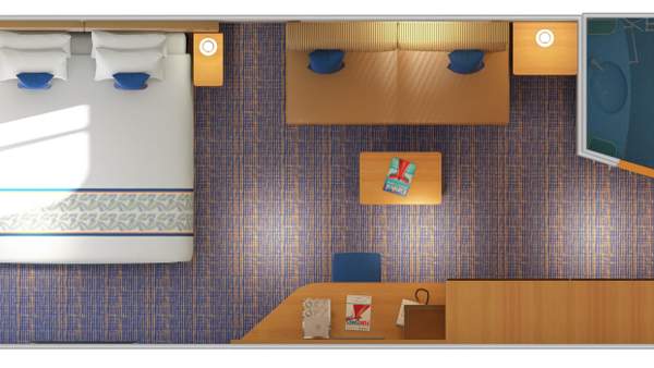 Carnival Panorama Ocean View (6B) floor plan, photo 1 of 3